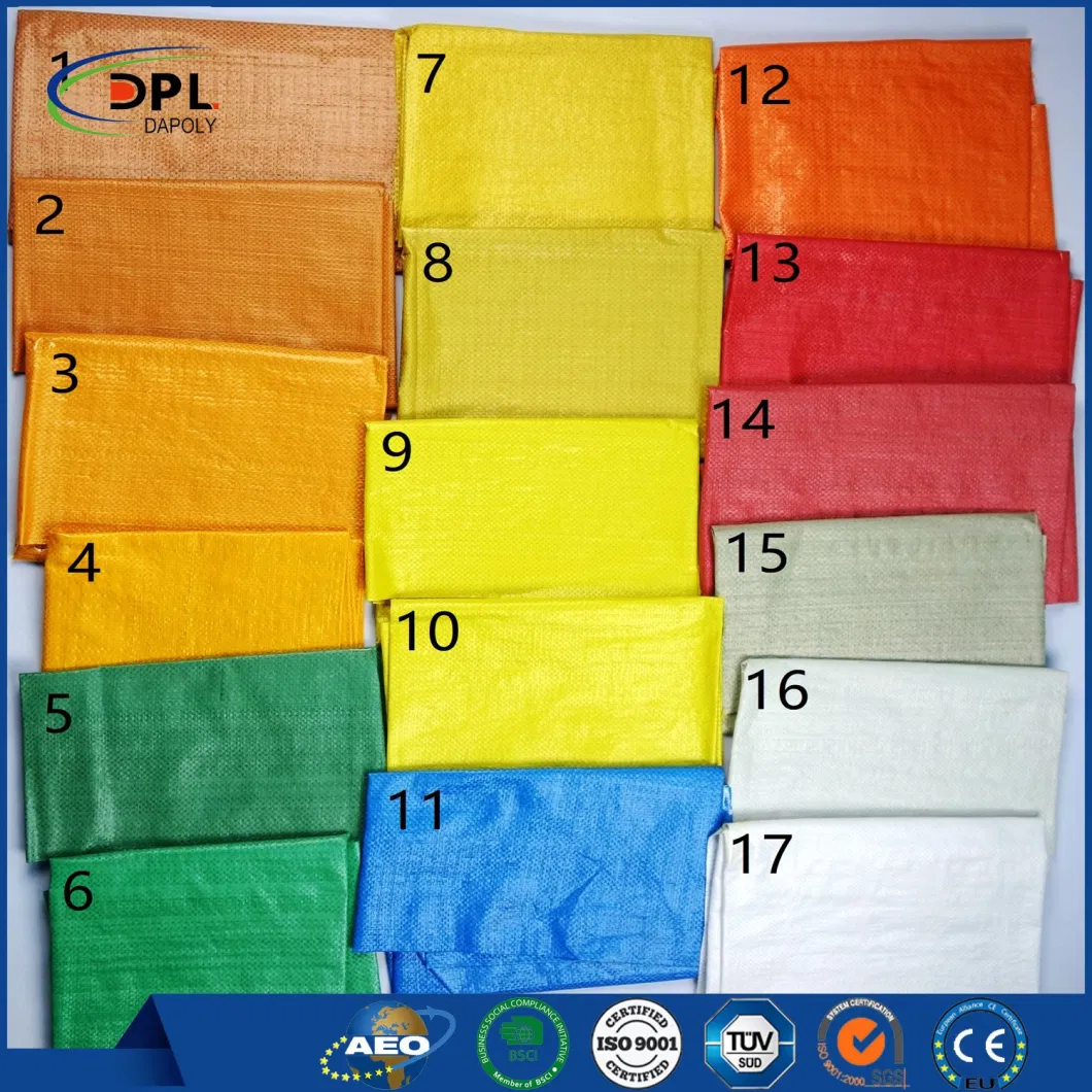 Strong 50kg Polypropylene Plastic Sack Clear BOPP Colored Printed PP Woven Bags